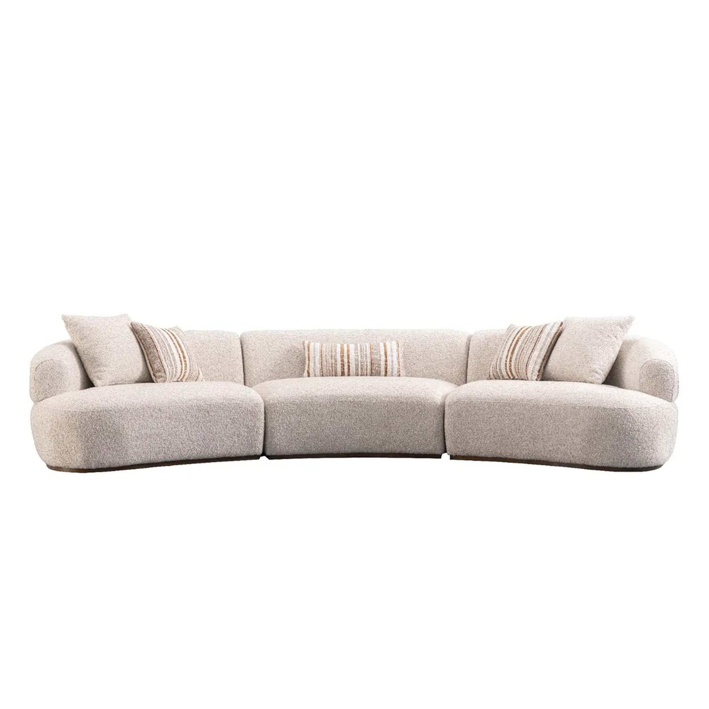 Organic Isla 3-Piece Modular Curved Sofa Authentic