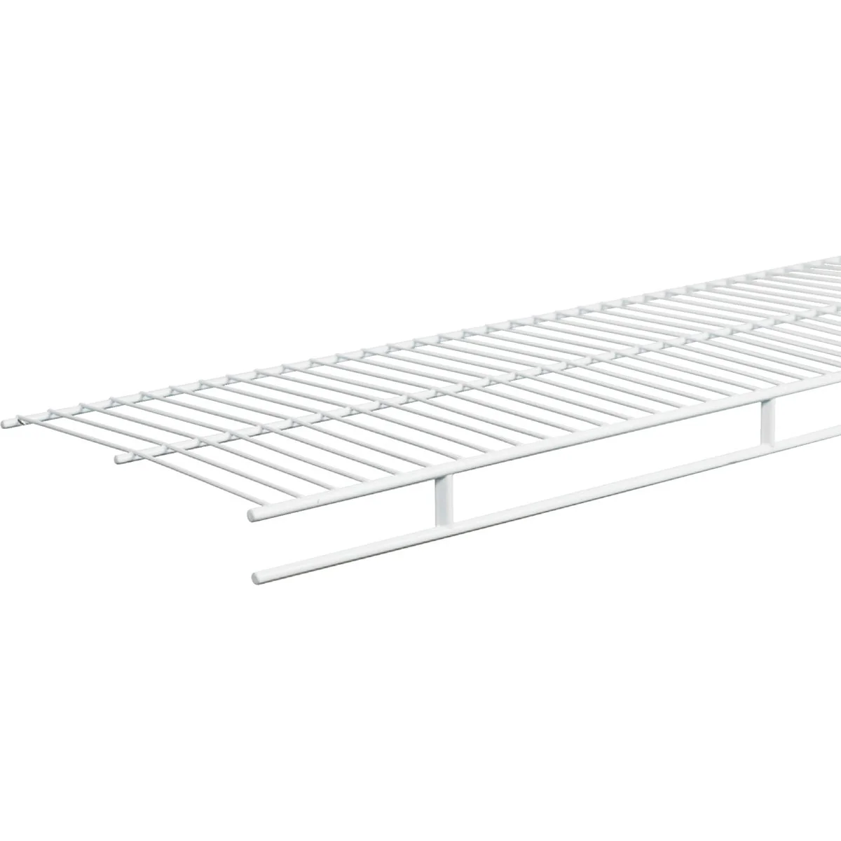 Classic ClosetMaid 8 Ft. W. x 12 In. D. Ventilated Wire Shelf Rod White Verified