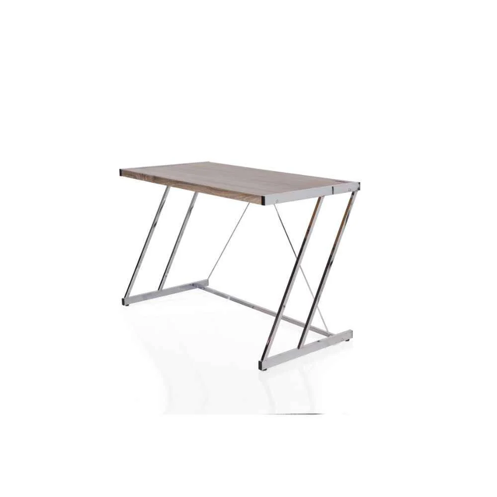 Trendy Finis – Writing Desk With USB – Weathered Oak Chrome Official