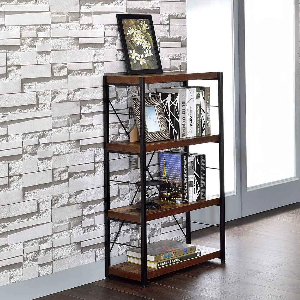 Minimalist Bob – Bookshelf – Weathered Oak Black Lightweight
