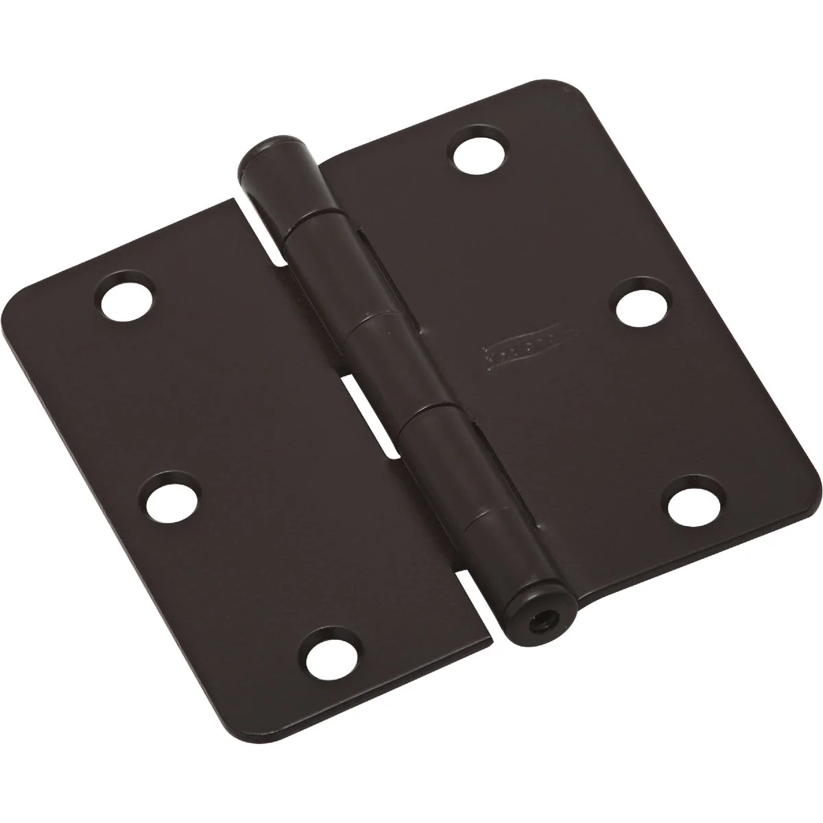 Unique National 3-1 2 In. X 1 4 In. Radius Oil Rubbed Bronze Door Hinge 3-Pack Functional