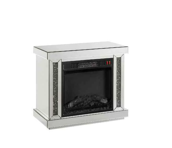 Eco-Friendly Noralie – Fireplace – Mirrored Faux Diamonds Breathable