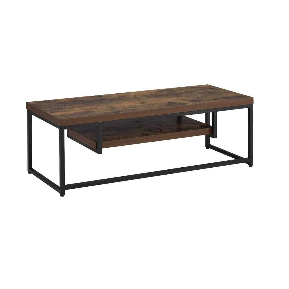 Luxury Bob – TV Stand – Weathered Oak Black Metal Genuine
