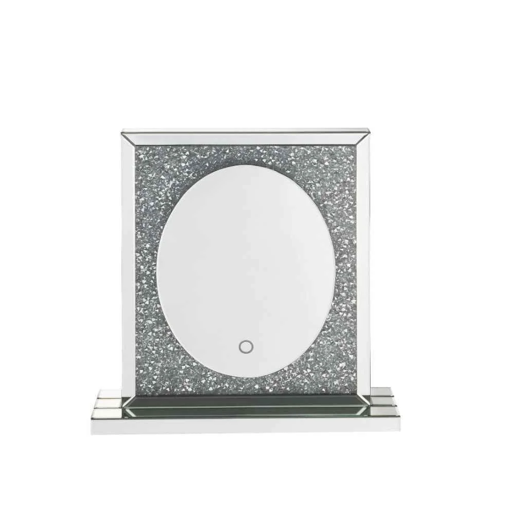Artisan Noralie – 23 Accent Mirror With LED – Mirrored Faux Diamonds Reusable