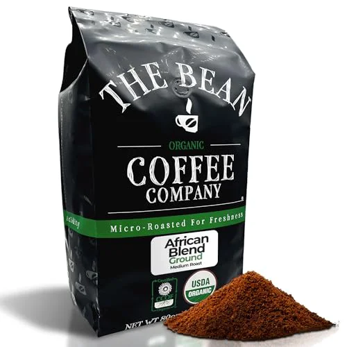 Consistent The Bean Organic Coffee Co. African Blend 80 Ounce World-Class