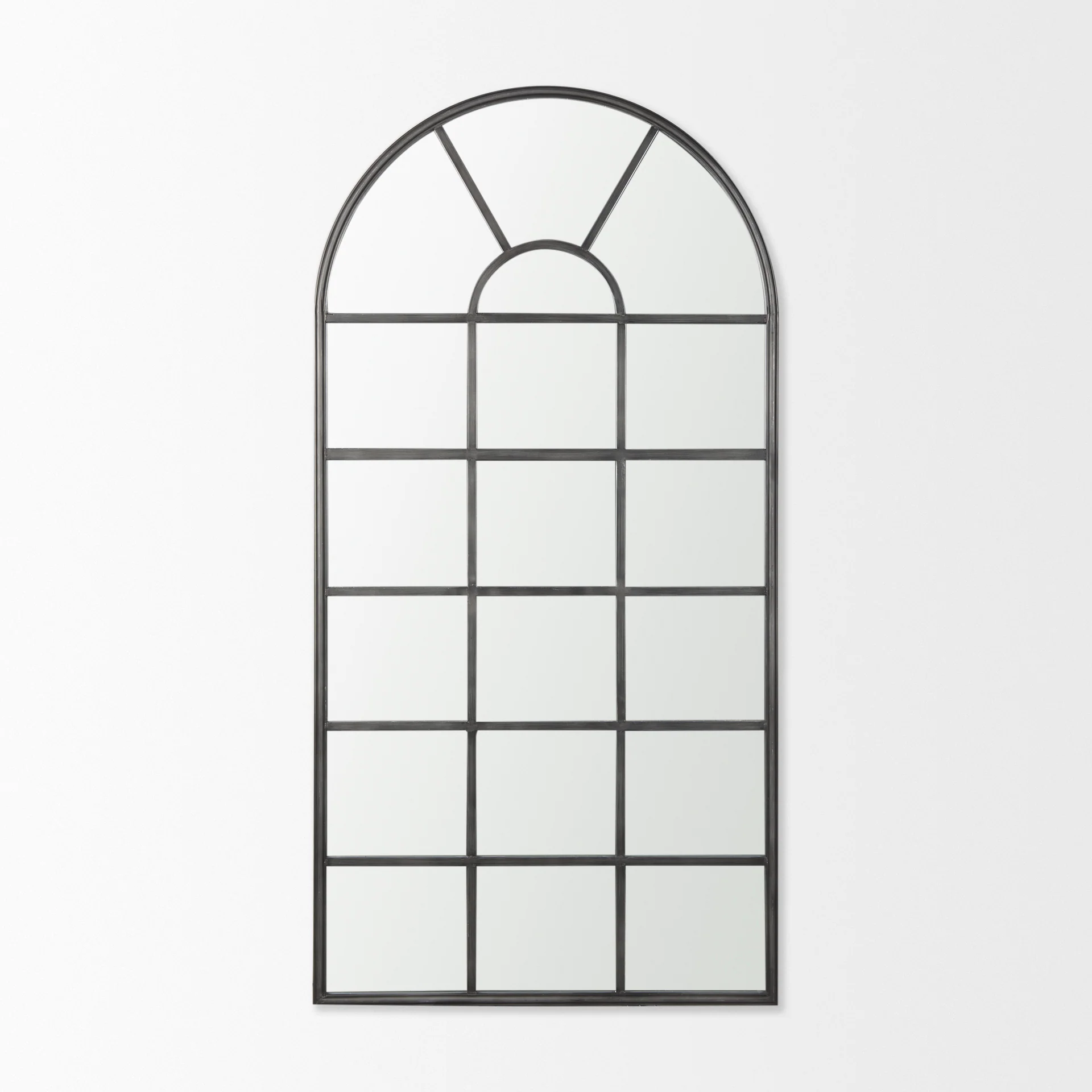Modern Dionne Black Iron Wall Mirror Durable