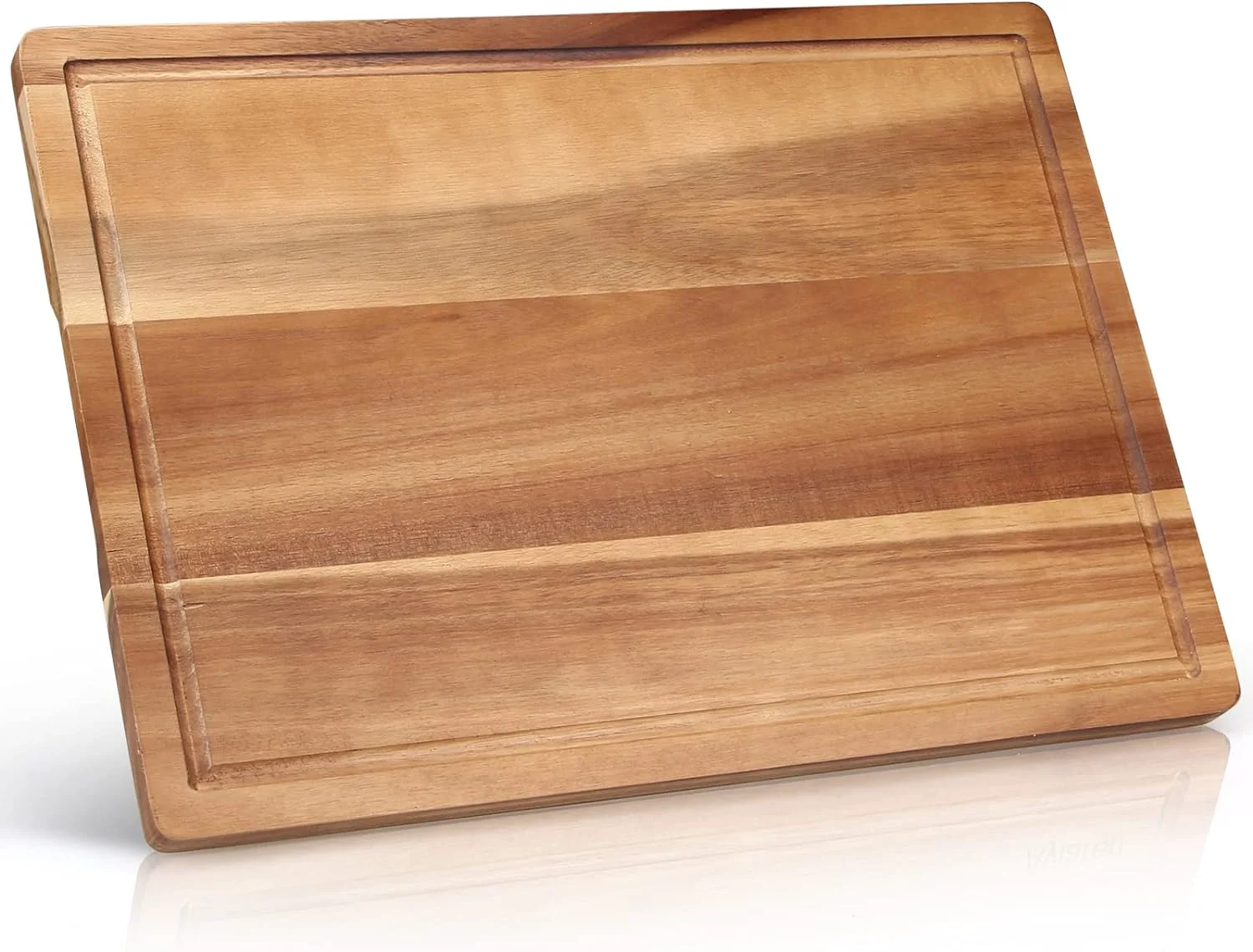 Breathable Acacia Wood Chopping Cutting Boards for Kitchen Wooden Charcuterie Board Bread Cheese Boards Butcher Block Solid Large Wooden Cutting Board Non Toxic Serving Meat Board Hardwood Teak Cutting Board Genuine