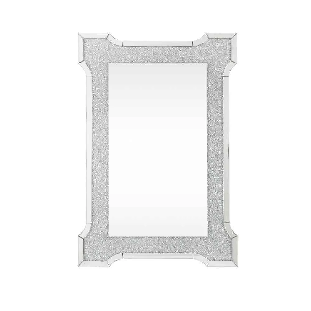 Verified Noralie – 47 X 31 Accent Mirror With Faux Diamonds – Mirrored Fine Crafted