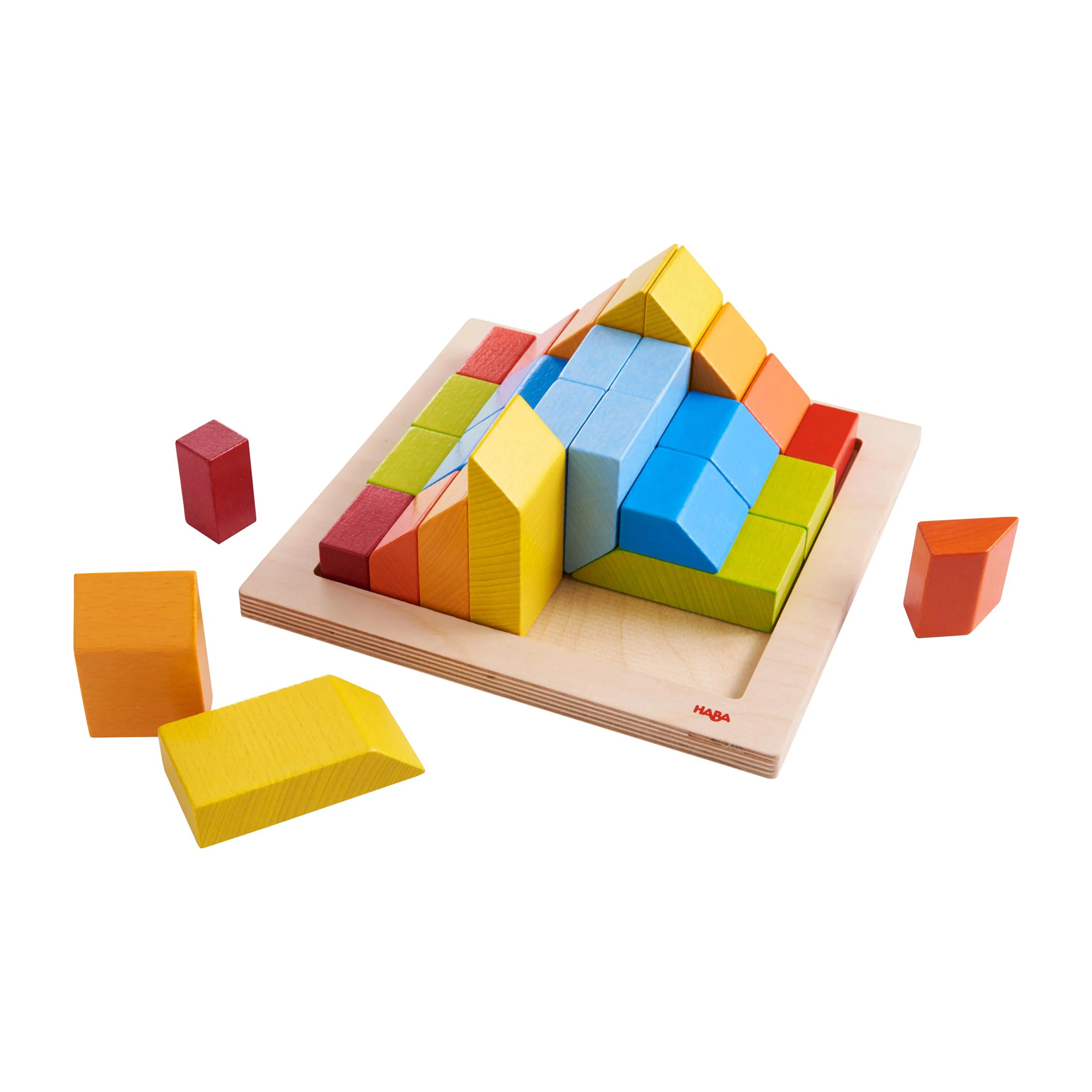 Exclusive HABA Creative Stones – 3D Wooden Arranging Blocks made from sustainably sourced wood Organic