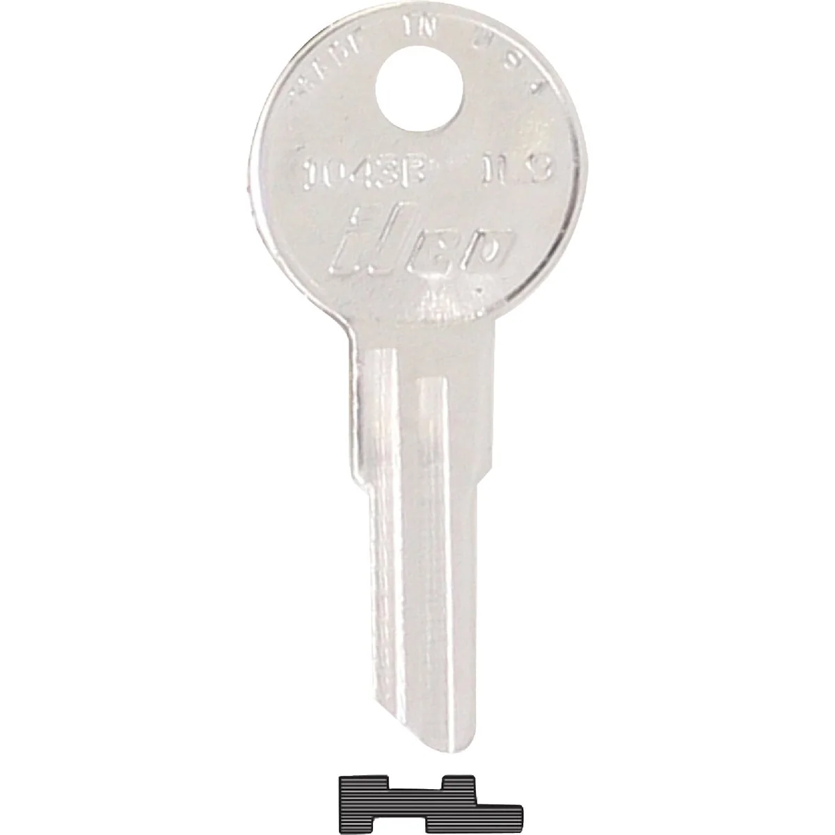 Refined ILCO Illinois Nickel Plated File Cabinet Key IL9 10-Pack Original