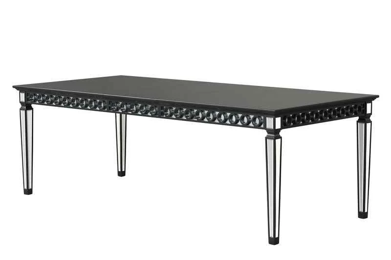 Top-Quality Varian II – Dining Table – Mirrored Black Minimalist
