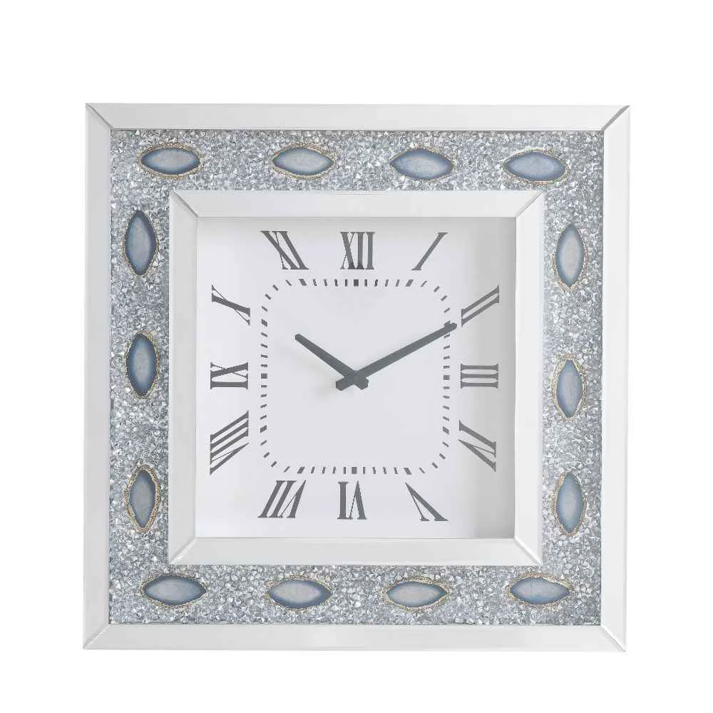Trendy Sonia – Wall Clock – Mirrored Faux Agate Official