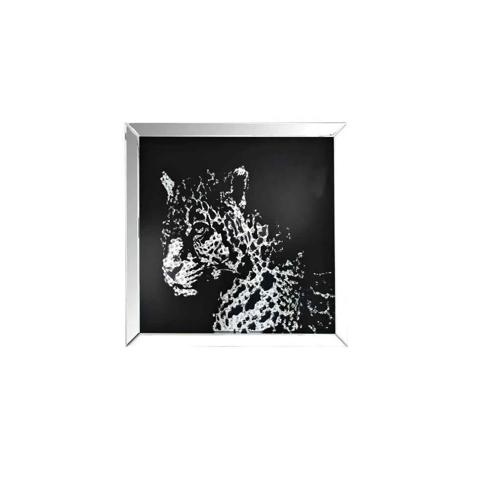 Long-Lasting Talisha – Wall Art – Mirrored Faux Crystal Leopard Comfortable
