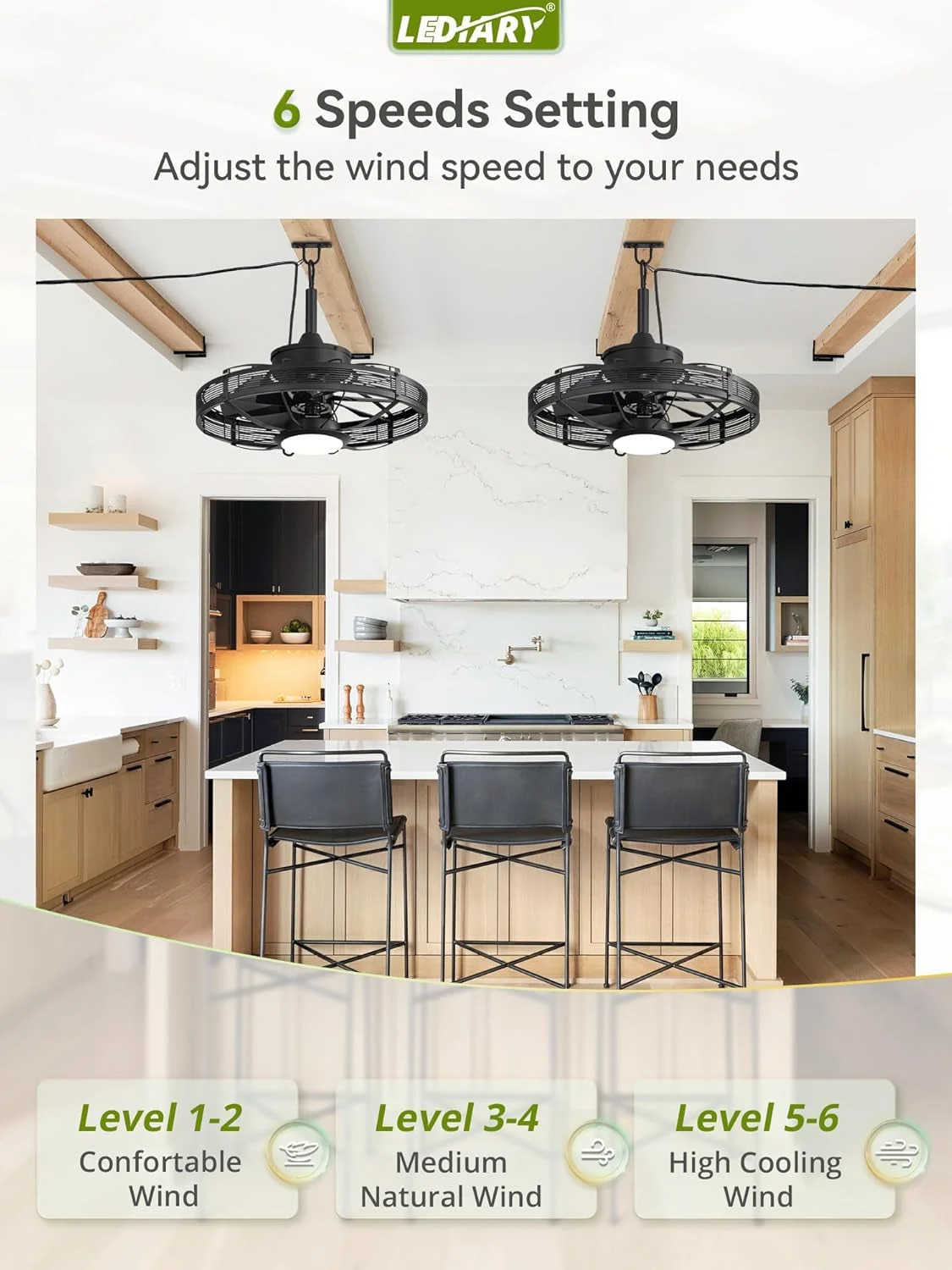 Exceptional Outdoor Ceiling Fan With Lights IP65 Weather resistant Top-Quality