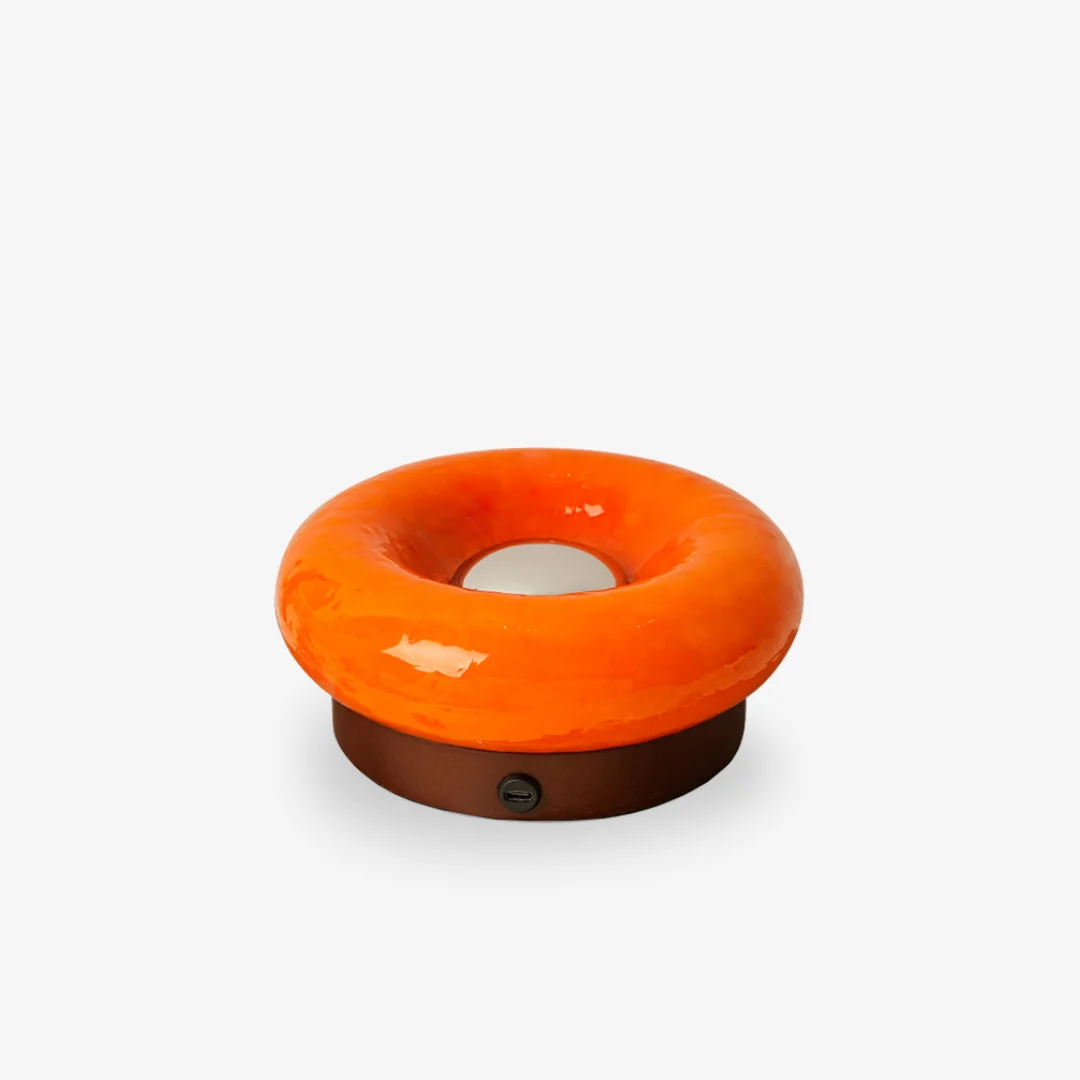 Easy-to-Use Bauhaus Donut Table Lamp First-Class