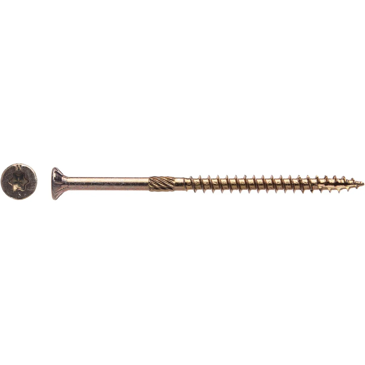 Premium Material Big Timber 10 x 3-1 2 In. Yellow Zinc Flat Head Wood Screw 270 Ct. 5 Lb. Lightweight