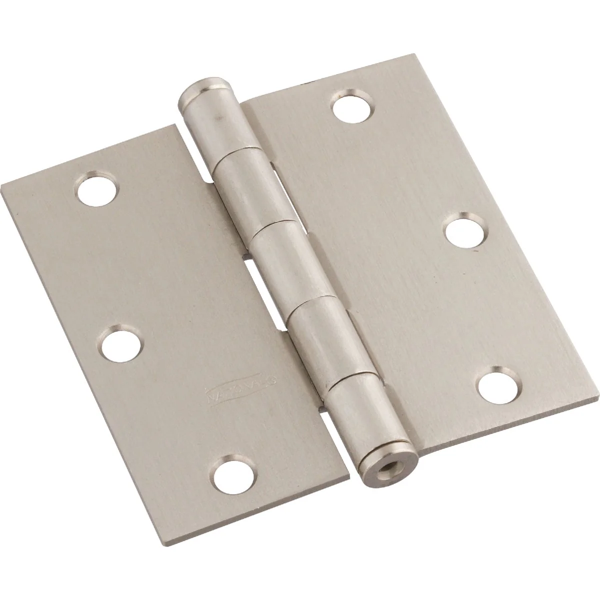 Selected National 3 In. Satin Nickel Square Door Hinge Authentic