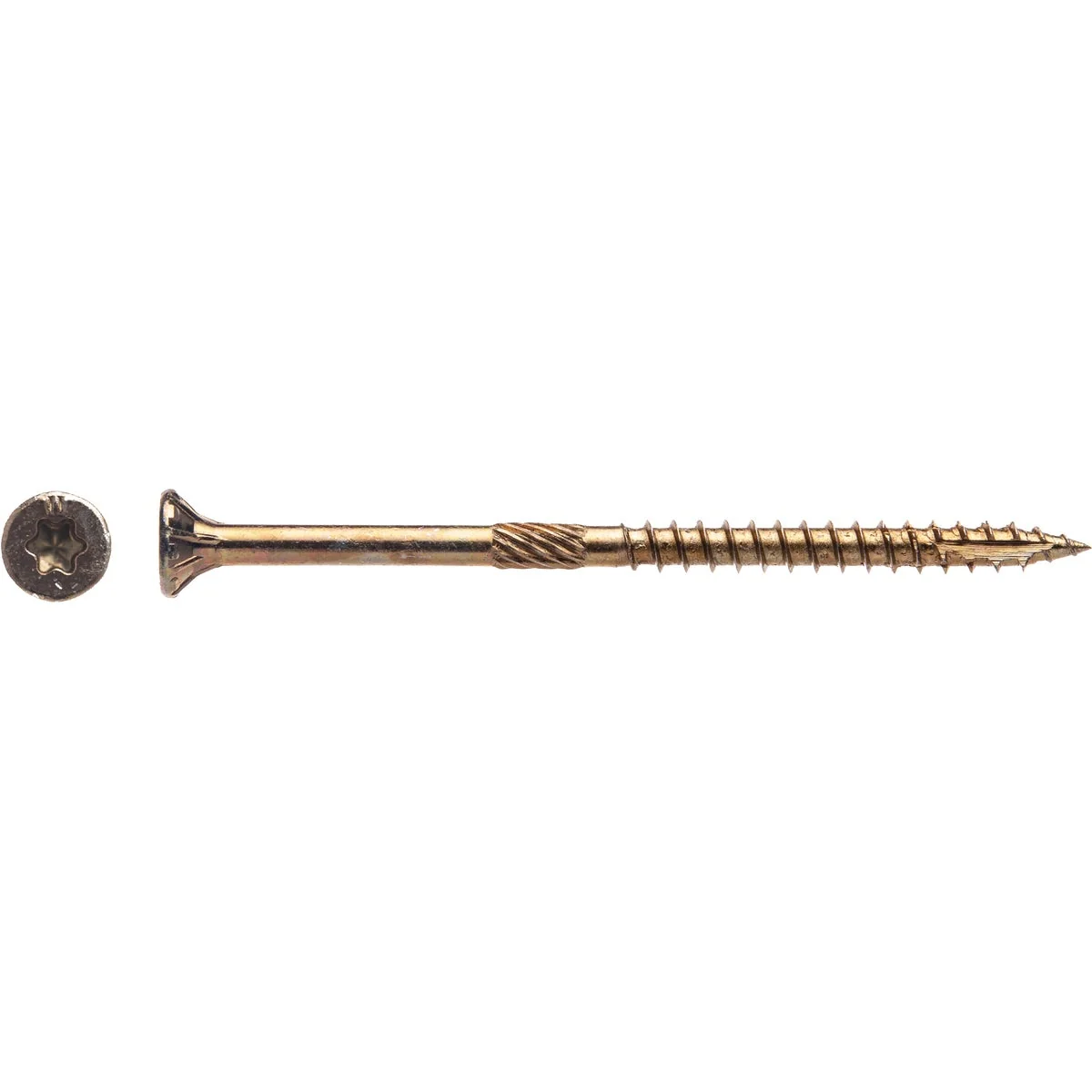 Unique Big Timber 9 x 3 In. Yellow Zinc Flat Head Wood Screw 390 Ct. 5 Lb. Fine