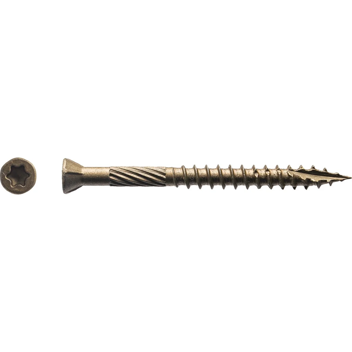 Modern Big Timber 9 x 2 In. Bronze Trim Screw 1 Lb. Stylish