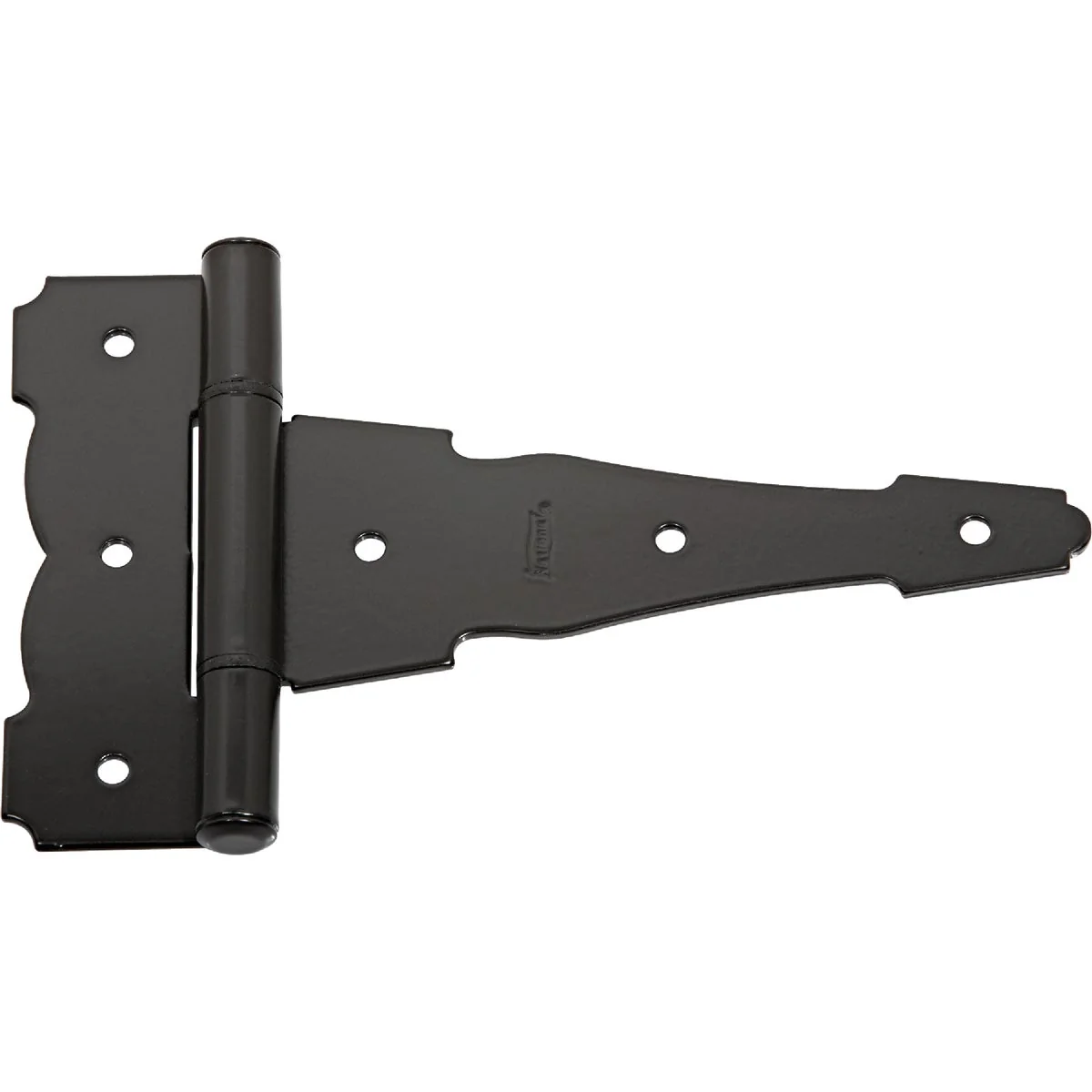 Advanced National 6 In. Black Ornamental Reversible T-Hinge Certified