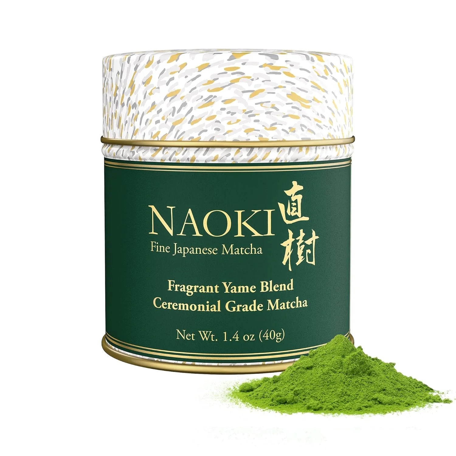 Natural Naoki Matcha Fragrant Yame Blend – Japanese First Harvest Ceremonial Grade Matcha Green Tea Powder from Yame Fukuoka 40g 1.4oz Trusted