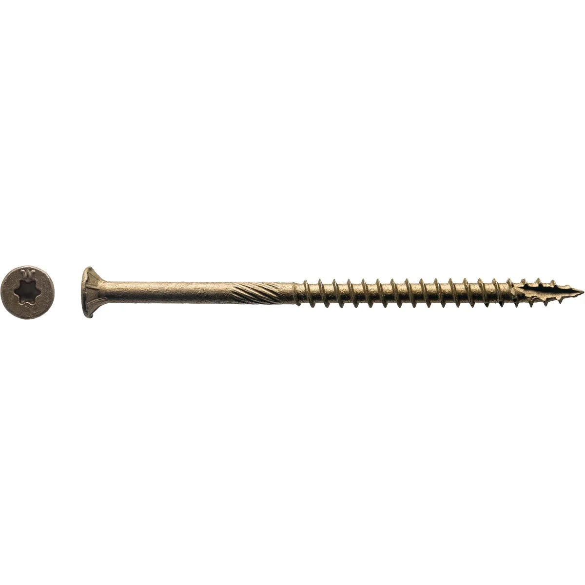Durable Big Timber 10 x 3-1 2 In. Bronze Flat Head Wood Screw 270 Ct. 5 Lb. Convenient