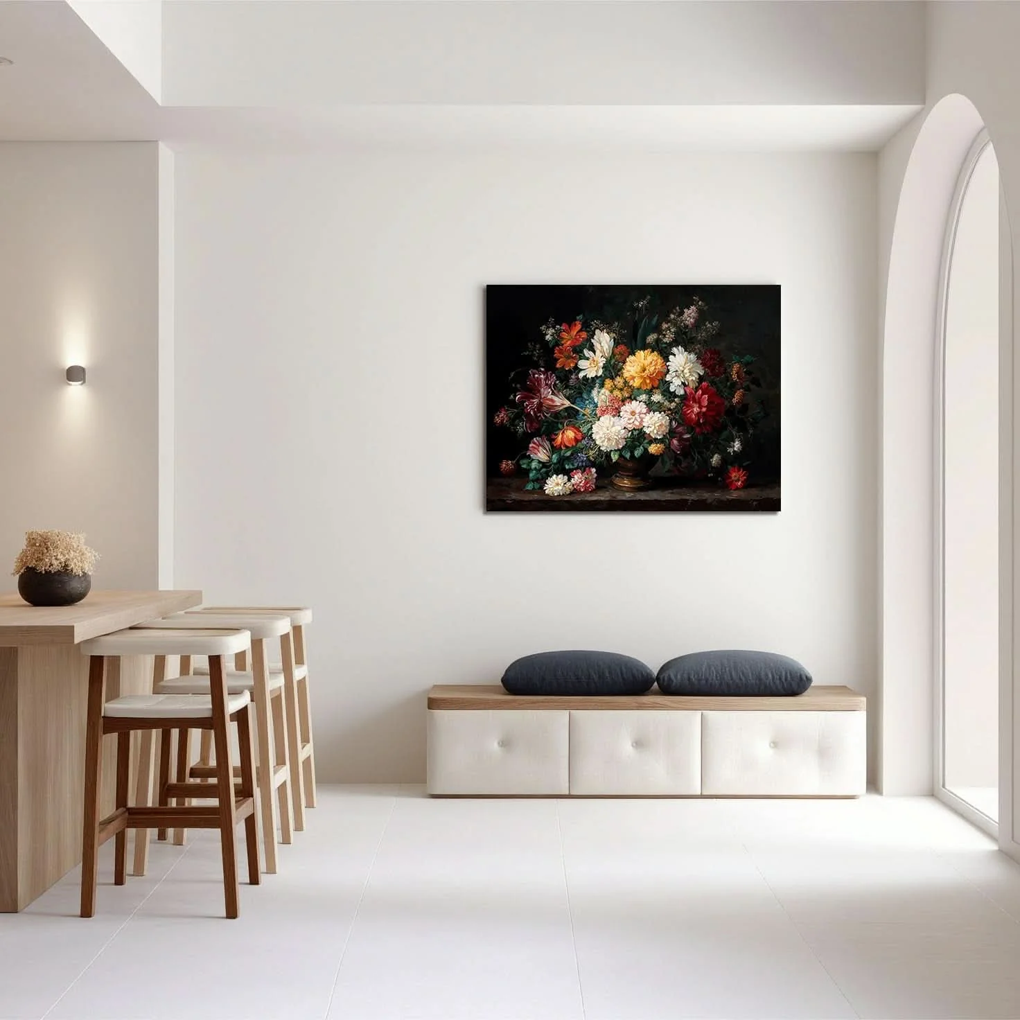Solid Canvas Wall Art 24×36 Colorful Floral Masterpiece Edition Effective