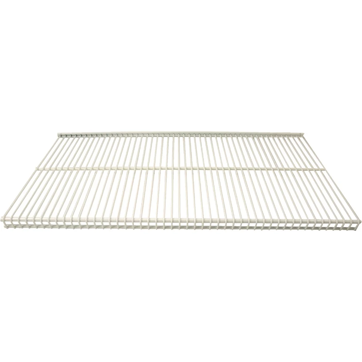 Long-Lasting Organized Living domRail 6 Ft. W. x 16 in. D Profile Ventilated Closet Shelf White Natural