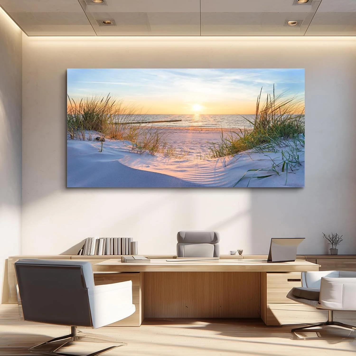 Secure Deep Blue Ocean Museum Quality Seascape Canvas Wall Art Safe
