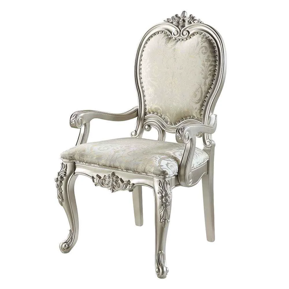 Advanced Bently – Arm Chair Set of 2 – Fabric Champagne Stylish