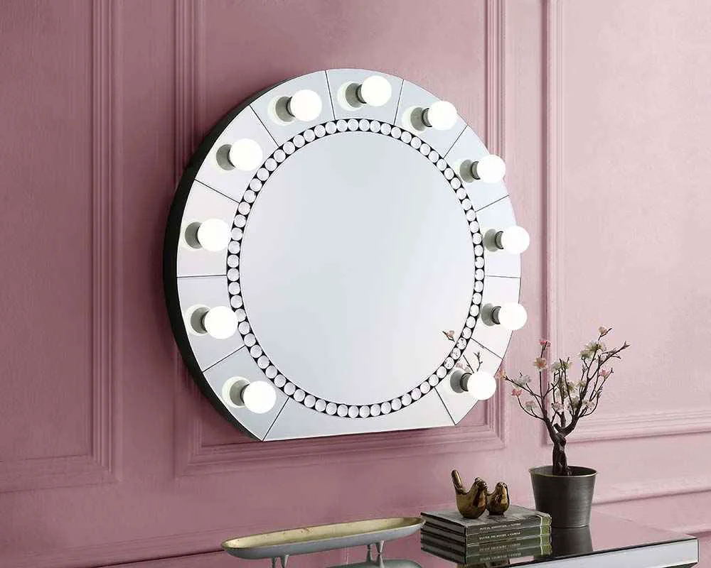 Certified Farai – 29 Accent Mirror – Mirrored Faux Crystal Diamonds Long-Lasting