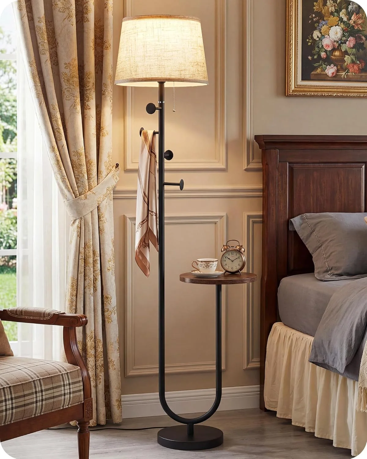 Advanced Rustic Brown Floor Lamp With ThreeColorTemperature Original