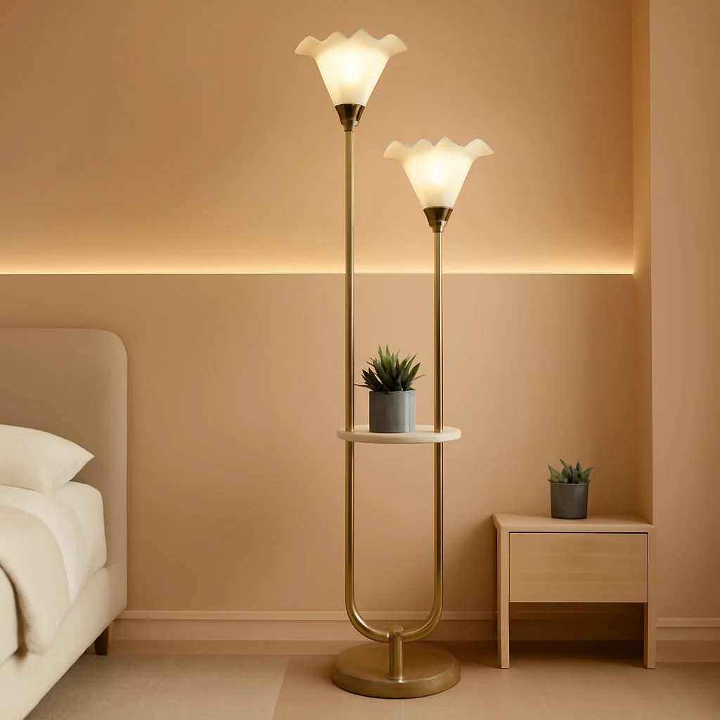 Trendy Dimmable Contemporary Gold Flower Floor Lamp 63Inch Proven