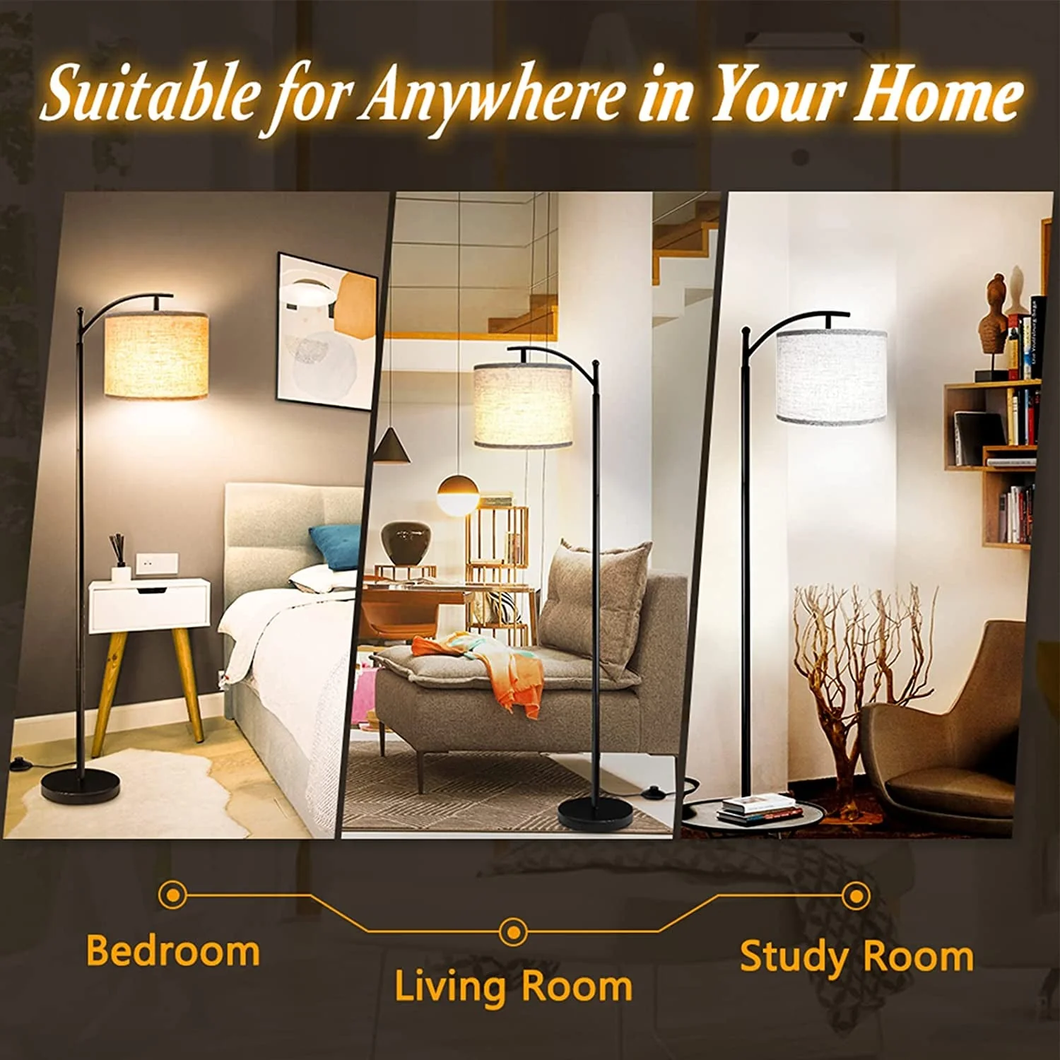 High-Performance Contemporary Floor Lamp Featuring 3 Color Temperatures Elegant