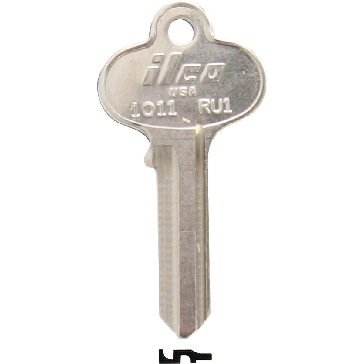 High-End ILCO Russwin Nickel Plated File Cabinet Key RU1 10-Pack Superior