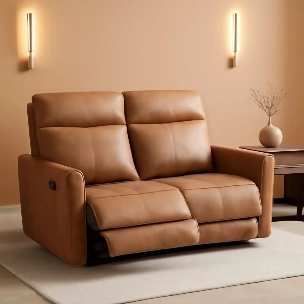 Verified Brown Recliner Loveseat Set With Independent Recliners Trendy