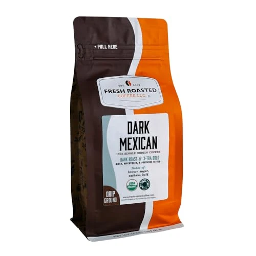 Artisan Organic Dark Mexican Drip Ground Coffee 12 Ounce Reusable