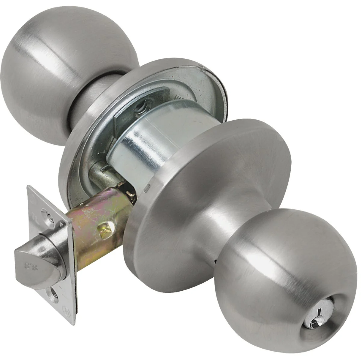 Eco-Friendly Tell Satin Stainless Steel Entry Door Knob Relaxed