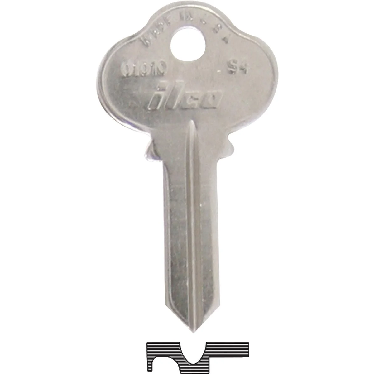 Soft ILCO Sargent Nickel Plated House Key S4 10-Pack Relaxed