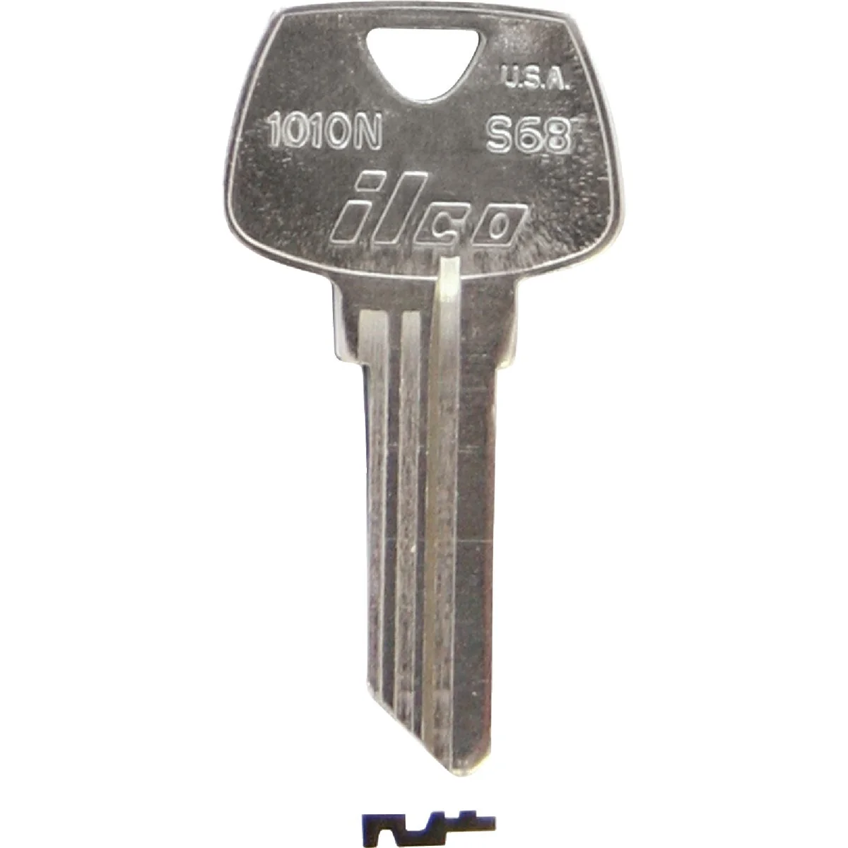 Outstanding ILCO Sargent Nickel Plated House Key S68 10-Pack Secure