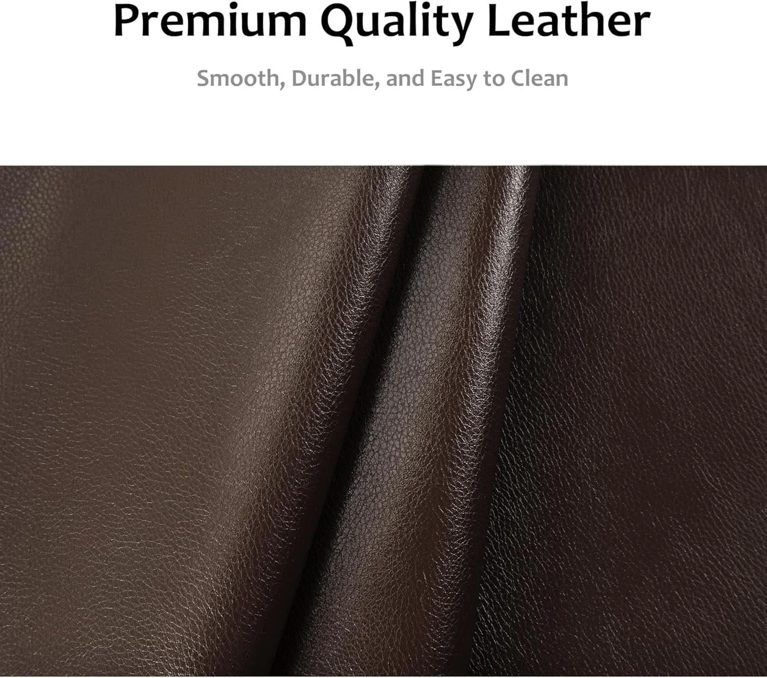Solid Leather Recliner Chair Brown Medium With Cup Holders And 150 Degree Re Premium Material
