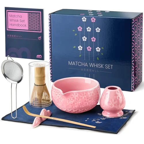 Luxury 7Pcs Matcha Whisk Set 7 Count Green