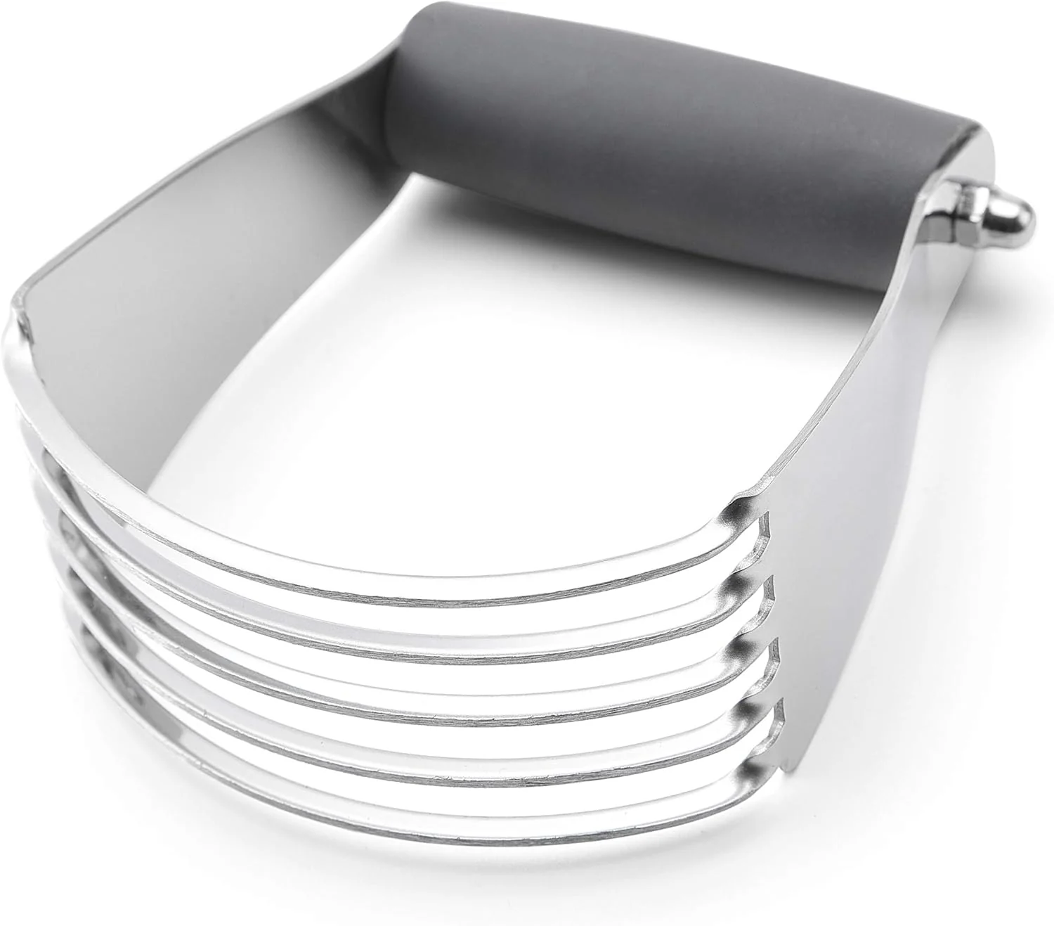 Natural Spring Chef Medium Size Gray Dough Blender For Baking Professional Dough Cutter Tool Stainless Steel Pastry Cutter Tool with Durable Thick Blades Prestigious