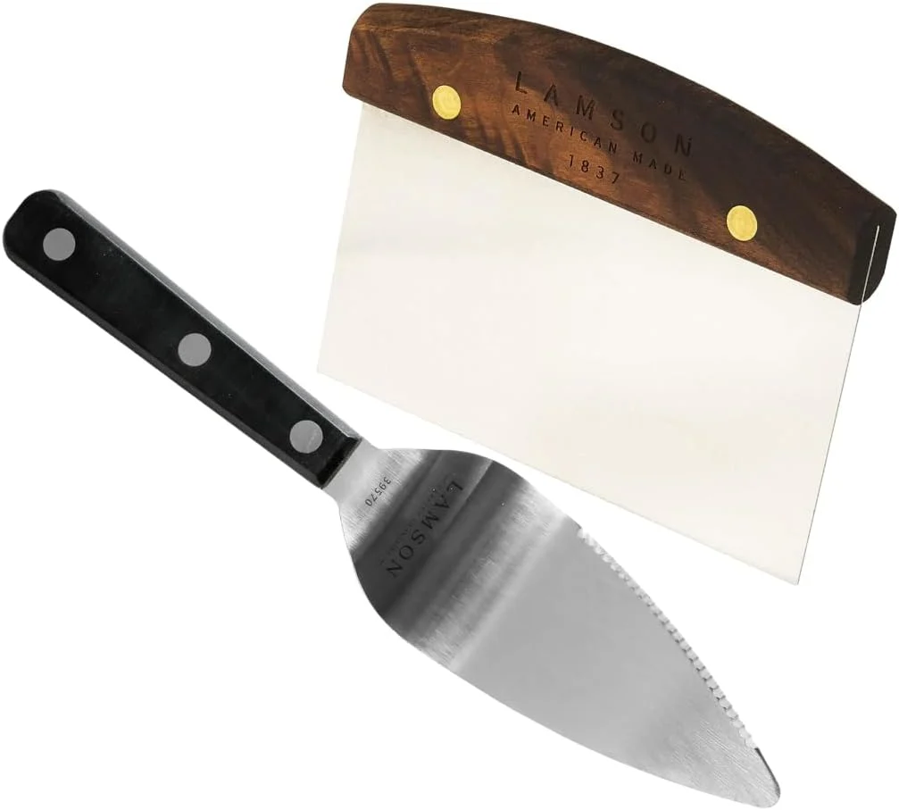 Fine Lamson Dough Scraper and Pie Cake Quiche Server Quality
