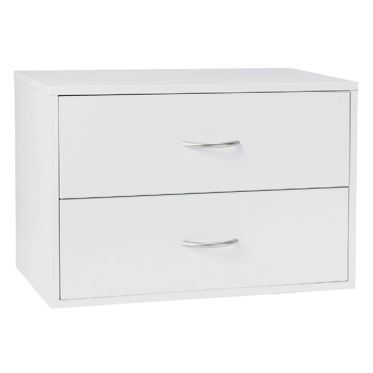 Clean domRail 2-Drawer White Organization Box Optimized