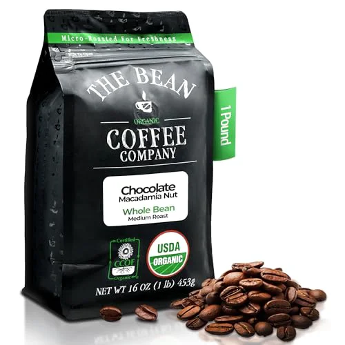 Advanced The Bean Organic Coffee Co. Chocolate Macadamia Nut 16 Ounce User-Friendly