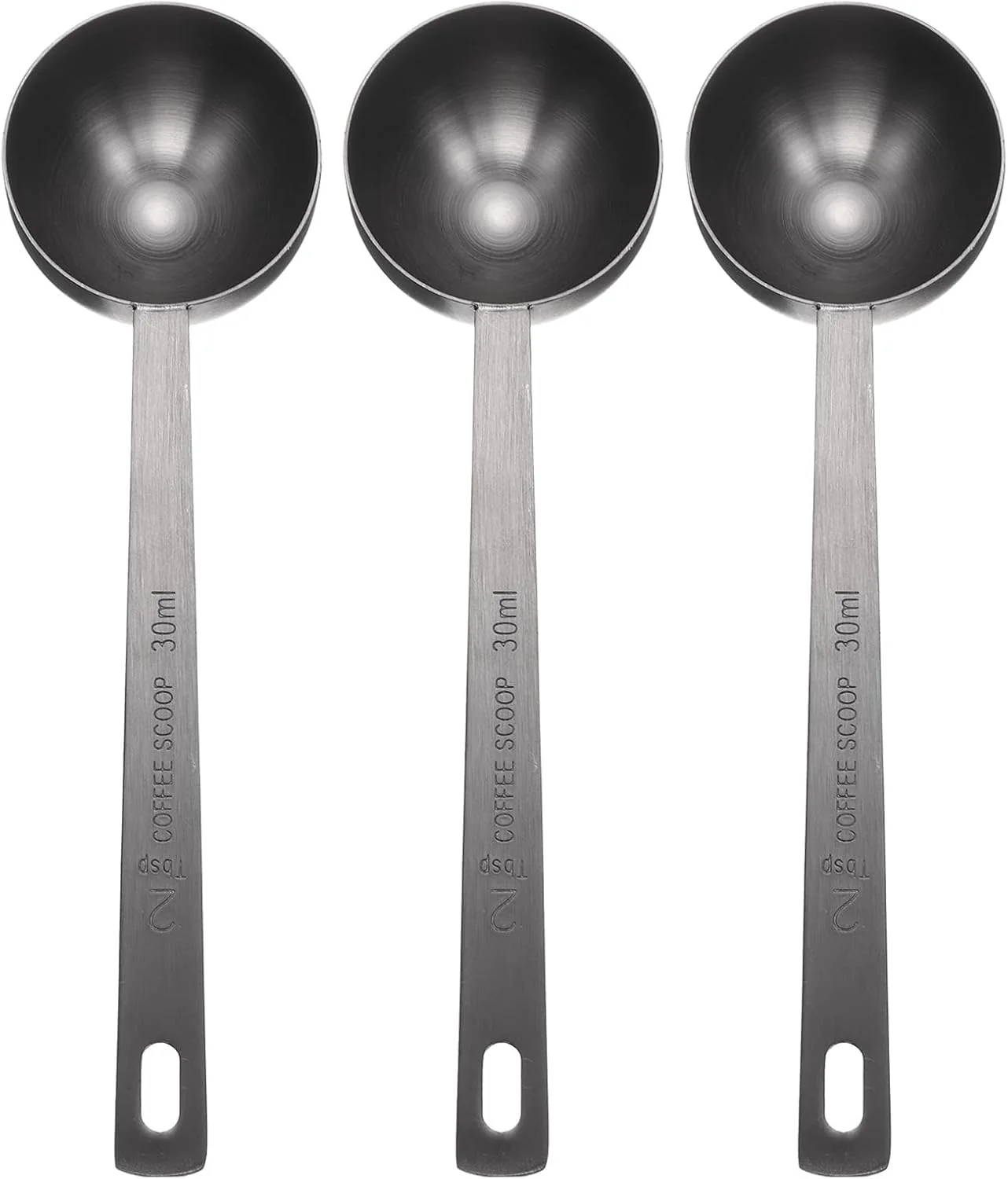 Environmentally Friendly Harfington 3pcs Coffee Scoop Spoon 2tbsp 6tsp 30ml 304 Stainless Steel Long Handle Teaspoon Tablespoon Measuring Spoons Scoops for Tea Sugar High-Grade