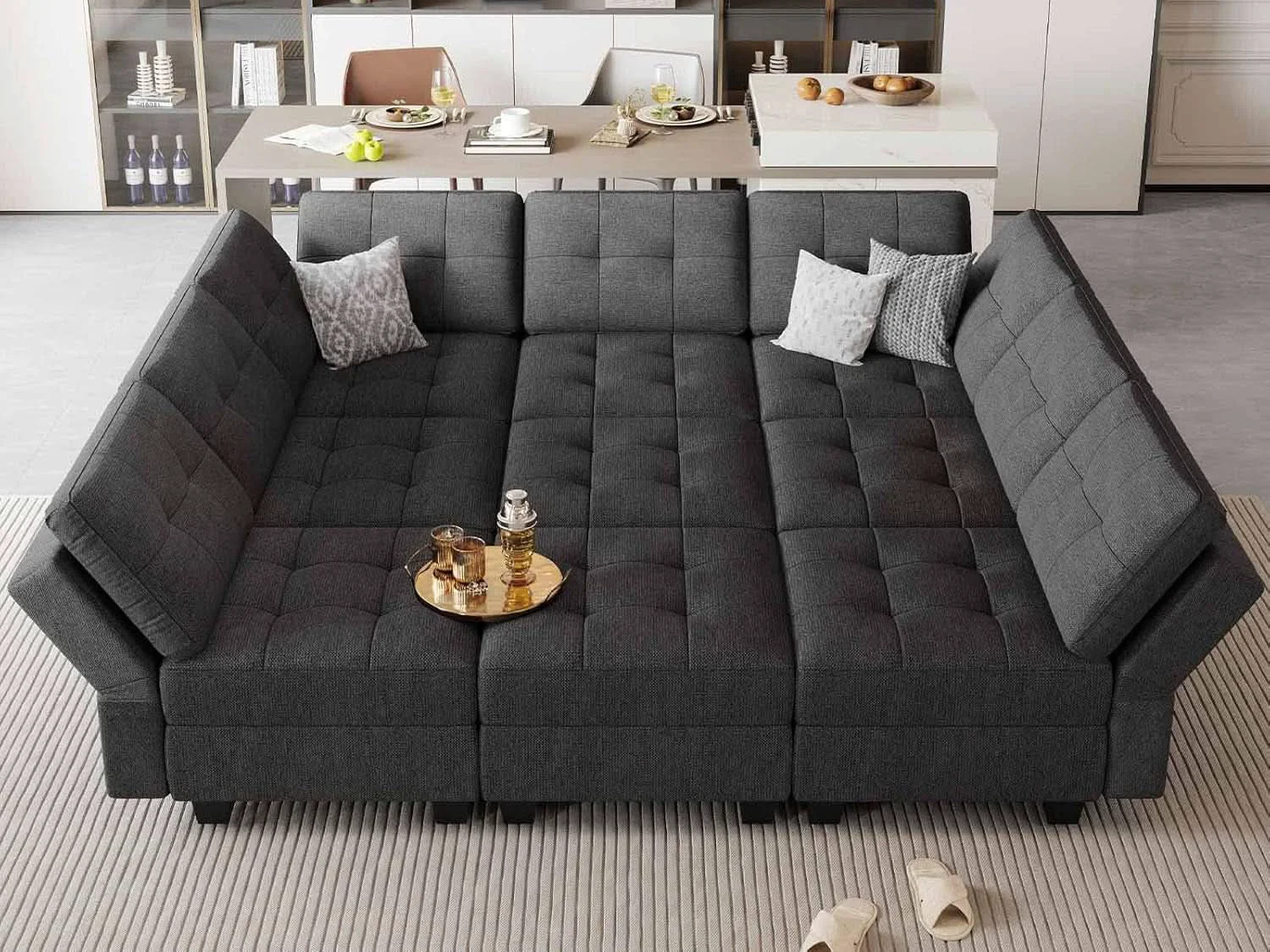 Carefully Designed Comfortable Modular Sleeper Sofa Couch with Storage Solution Trusted