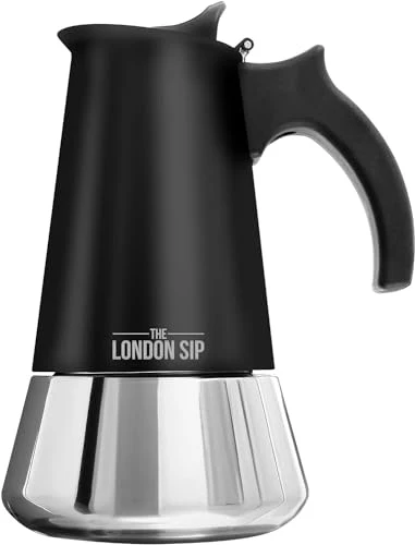 Effective London Sip Stainless Steel Stovetop Espresso Maker Moka Pot Italian Coffee Percolator Selected