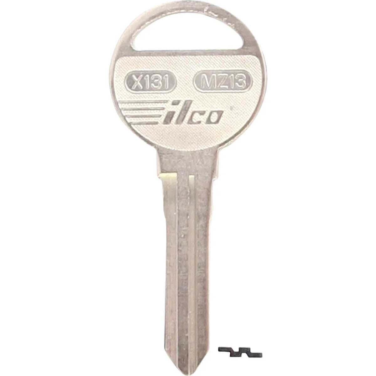 Dependable ILCO Mazda Nickel Plated Automotive Key MZ13 10-Pack Natural